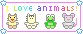 love animals blinkie